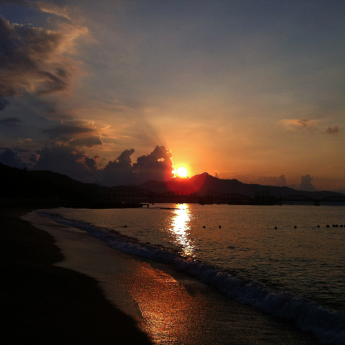 Sunrise at paradise beach