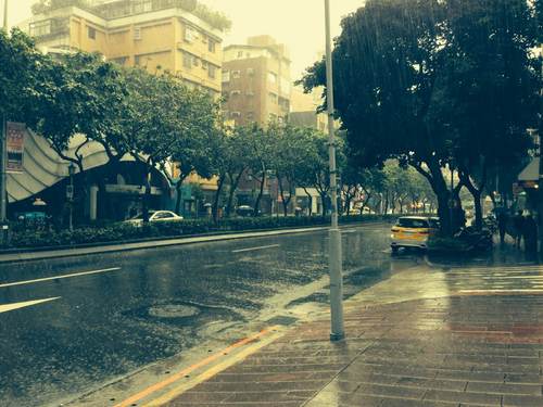 冬季到台北来看雨