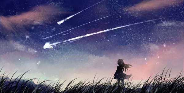 夏の夜風が吹いた