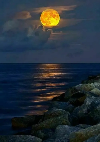 云与海的月