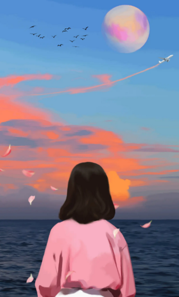 그리운 사람 추억에 젖다